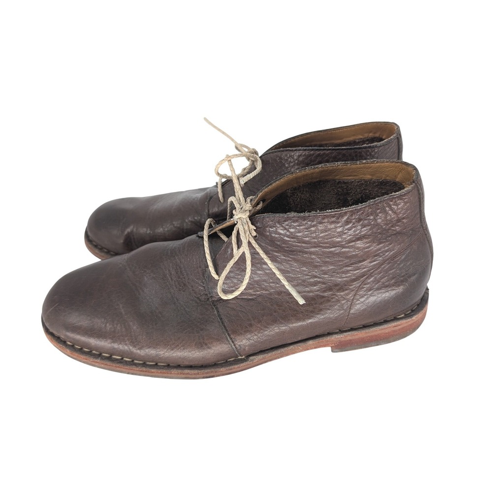 Cole Haan Chukka Boots Mens 12 Brown Pebbled Leather Lace Up Preppy Heritage